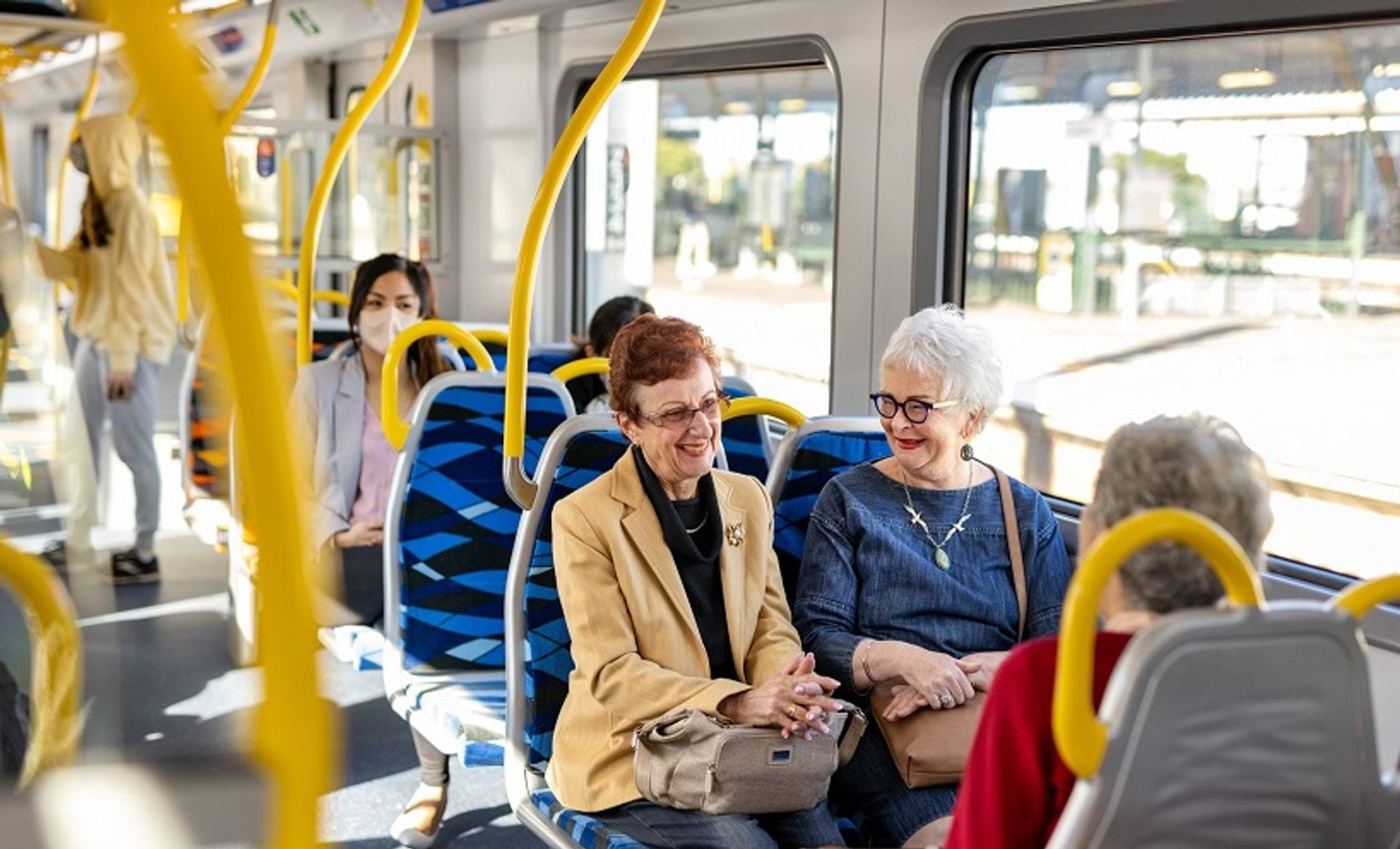 Image of people in a train 