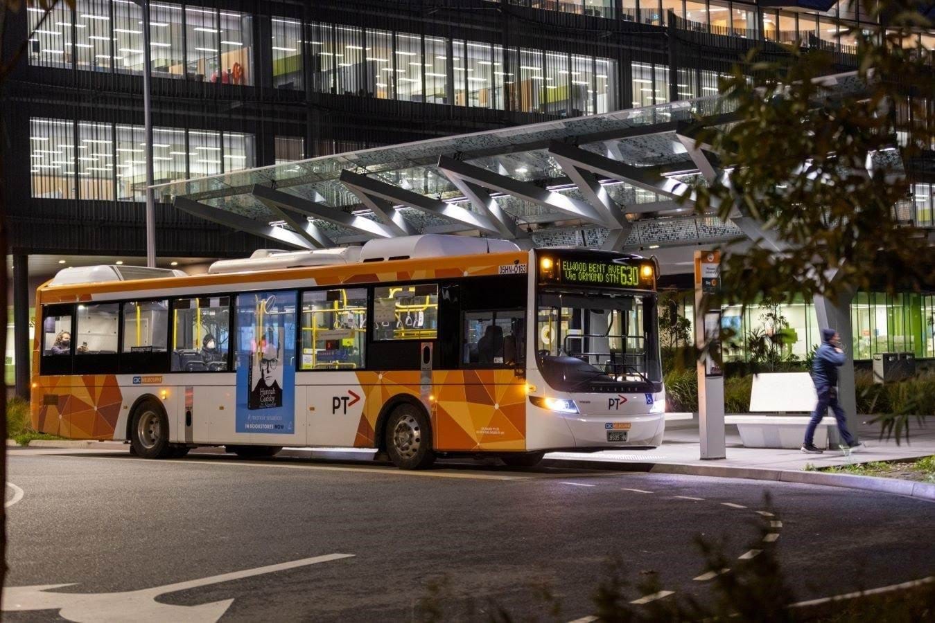Bus at a bus stop